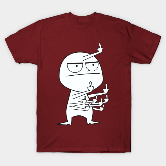 Middle Finger Maniac T-Shirt by DavesTees